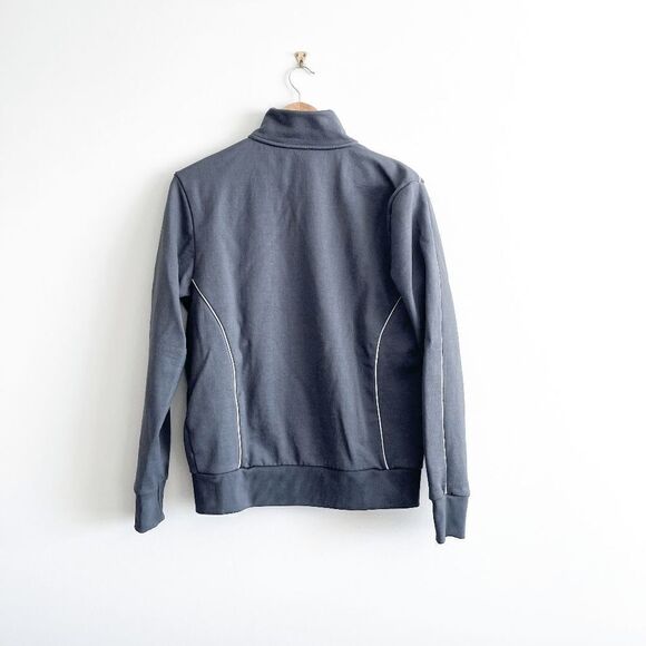 Djab Mens Bomber Jacket Turtleneck Full Zip Gray Medium - Picture 2 of 7